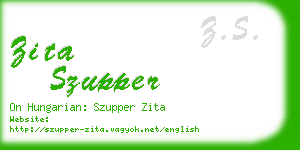 zita szupper business card